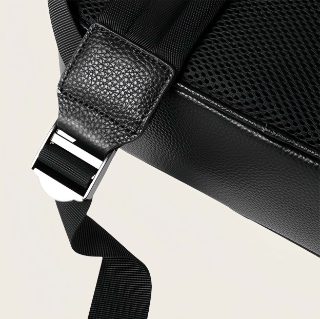 天然牛革製 ビジネス通勤向け ダブルストラップリュック