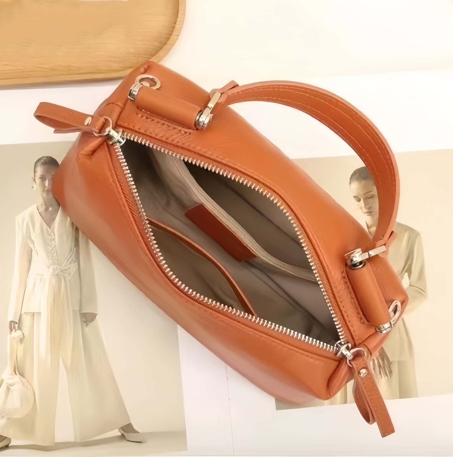 優雅な雰囲気 ! •3WAY•7色•天然牛革ハンドバッグ•牛革ショルダーバッグ