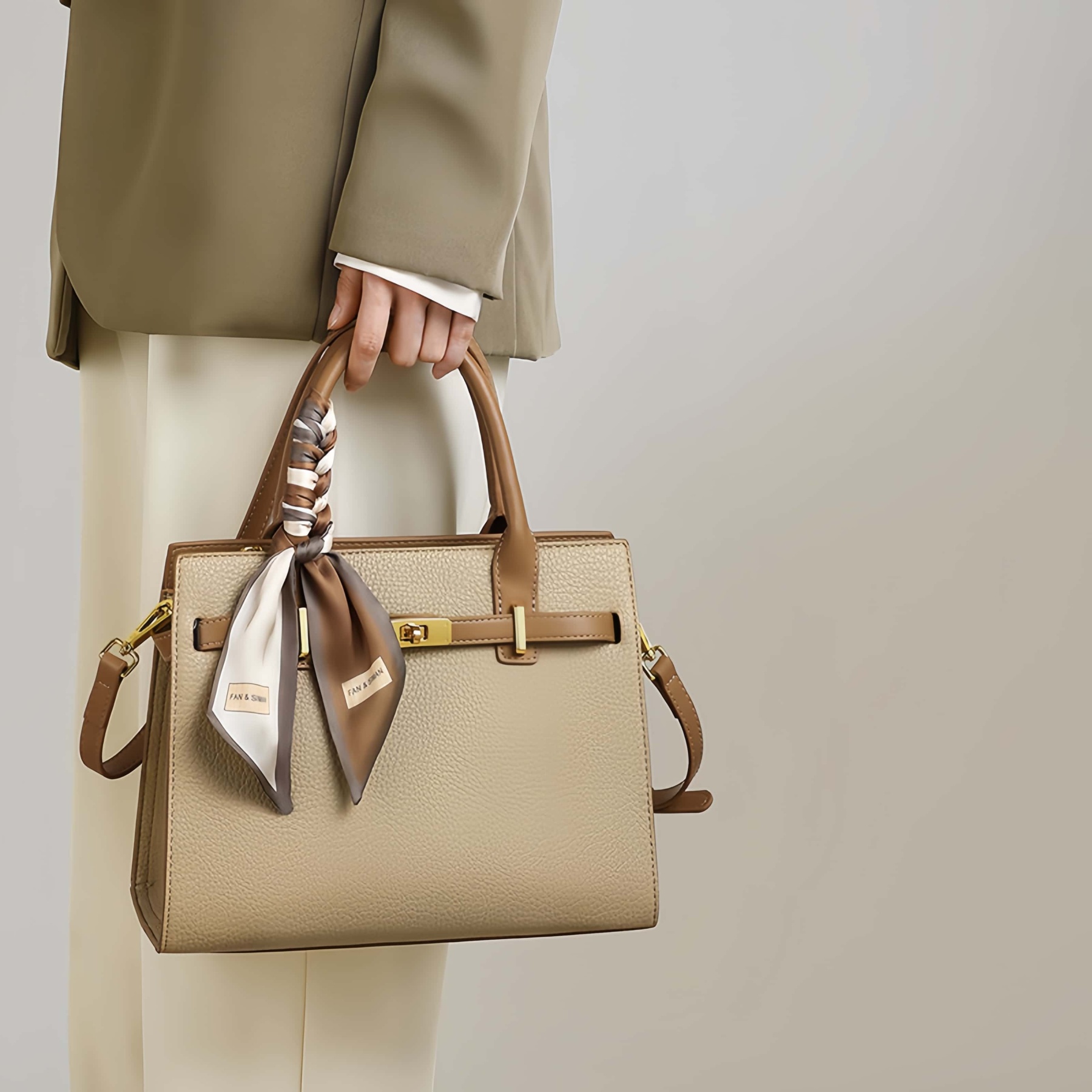 ふうが！•3WAY•天然牛革ハンドバッグ•牛革ショルダーバッグ