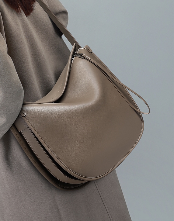 モダンなファッション感 ！|コーヒー|天然牛革ショルダーバッグ|牛革肩掛けバッグ