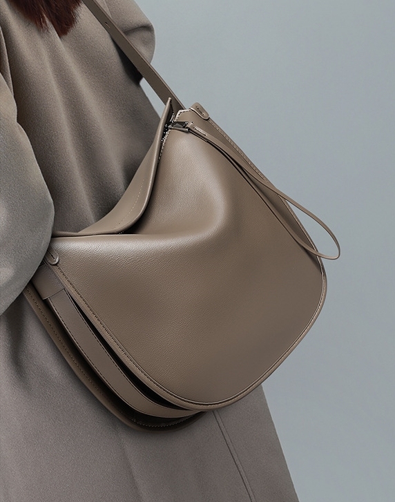 モダンなファッション感 ！|コーヒー|天然牛革ショルダーバッグ|牛革肩掛けバッグ