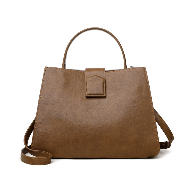 シンプルな通勤スタイルハンドバッグ