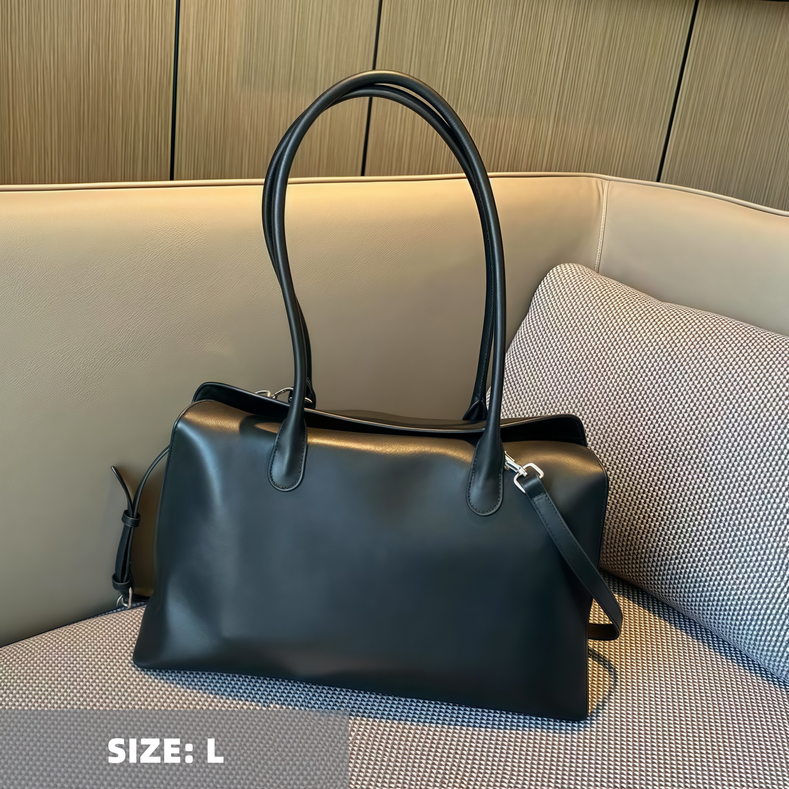 天然牛革ハンドバッグ