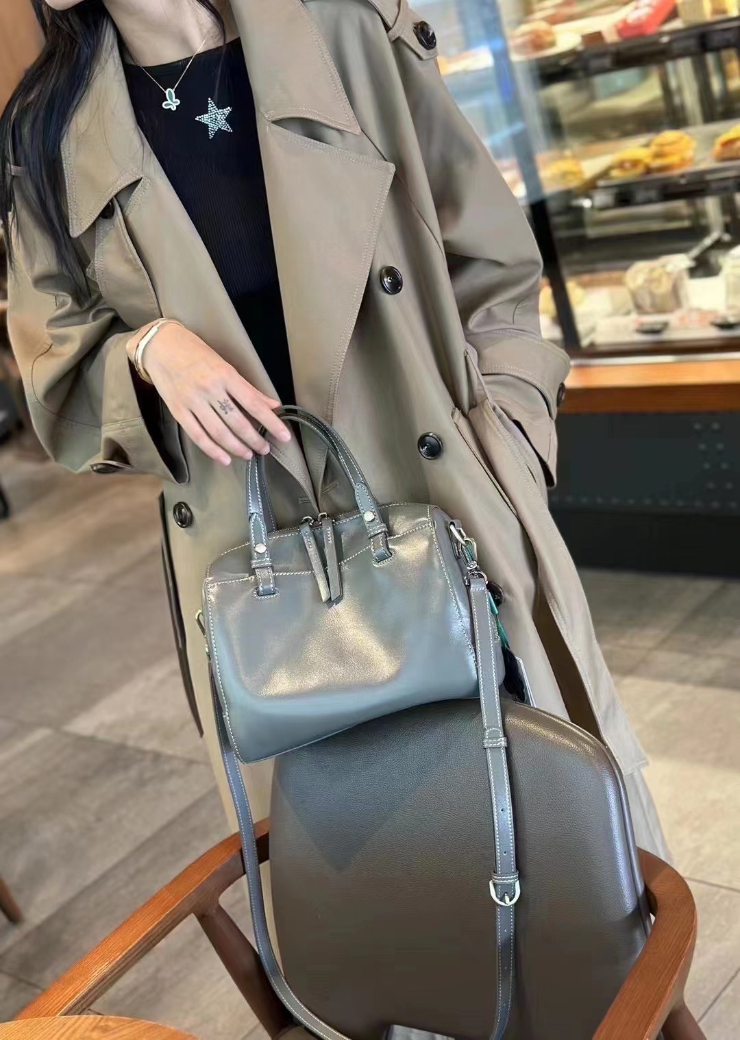 レザーバッグ|3WAY|牛革ハンドバッグ※牛革ショルダーバッグ