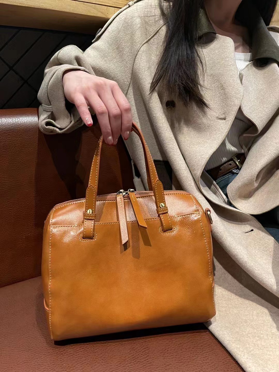 レザーバッグ|3WAY|牛革ハンドバッグ※牛革ショルダーバッグ