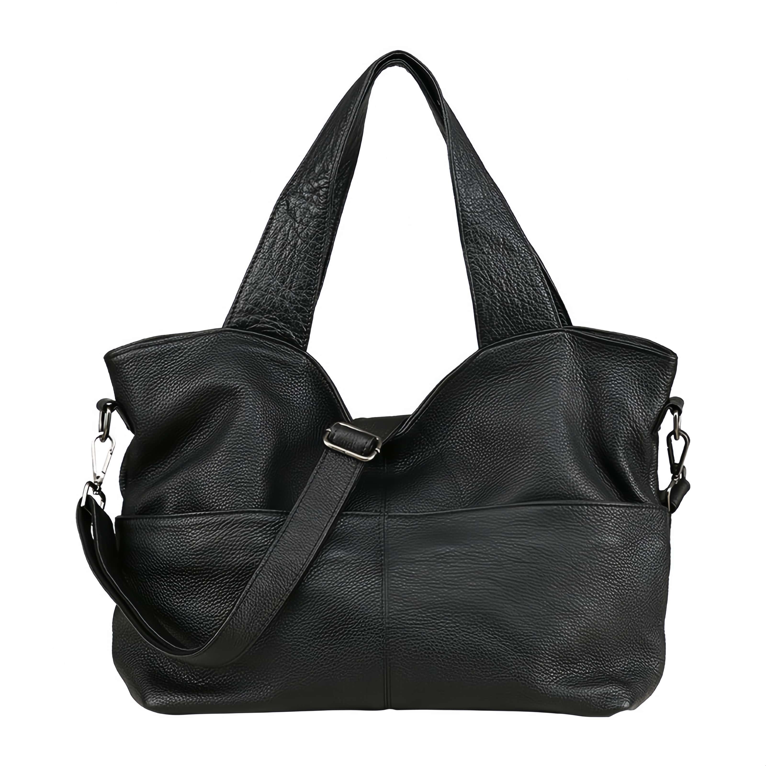 新作！•【粋】シリーズ•カラメル|黒|2色•3WAY•天然牛革トートバッグ •ユニセックス•大容量