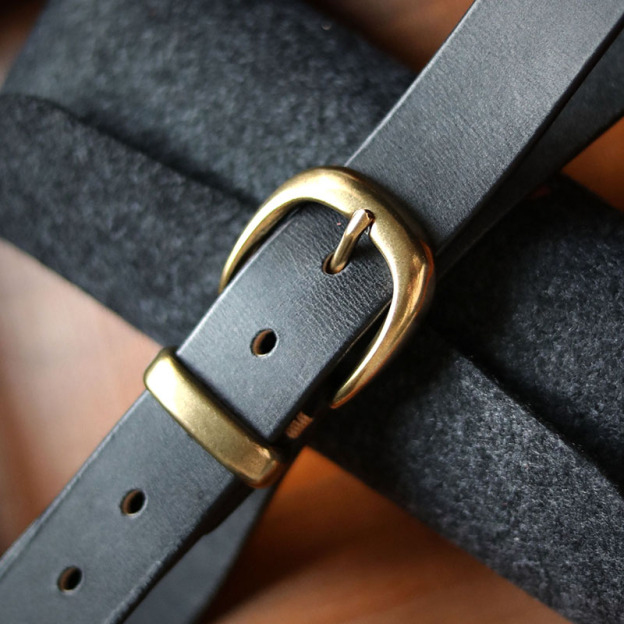 植物タンニン鞣しの天然牛革のレトロスタイル手作りベルトPD909922HD