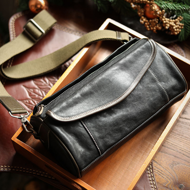 植物タンニン鞣しの天然牛革斜ショルダーバッグ、クラッチバッグXK3086521HD