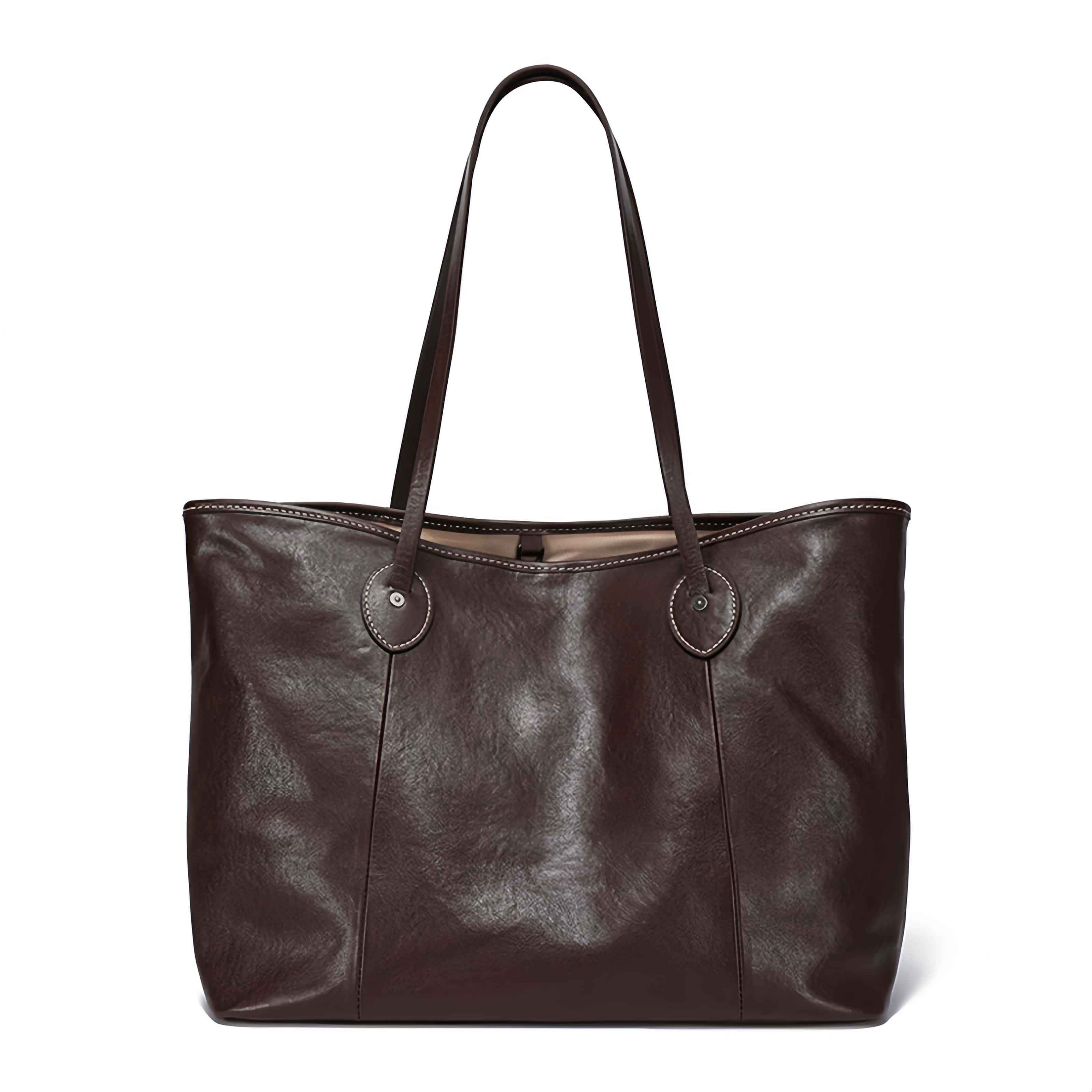 夏の新作 ！•上品•黒|茶•天然牛革ハンドバッグ•牛革トートバッグ