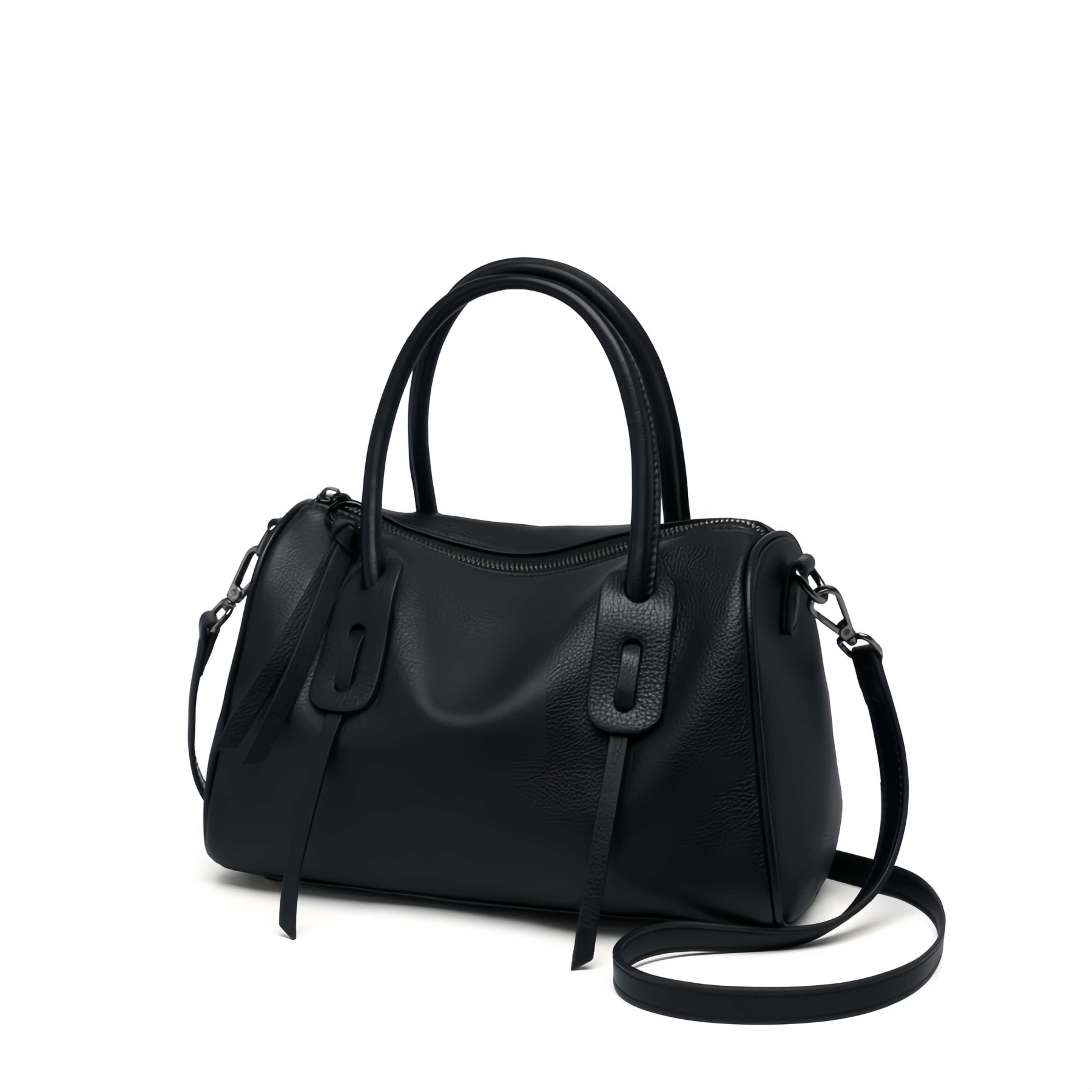 軽量で快適 ！•カーキ|黒|カラメル|3色•3WAY•厚みのある柔らかい天然牛革ハンドバッグ•牛革ショルダーバッグ