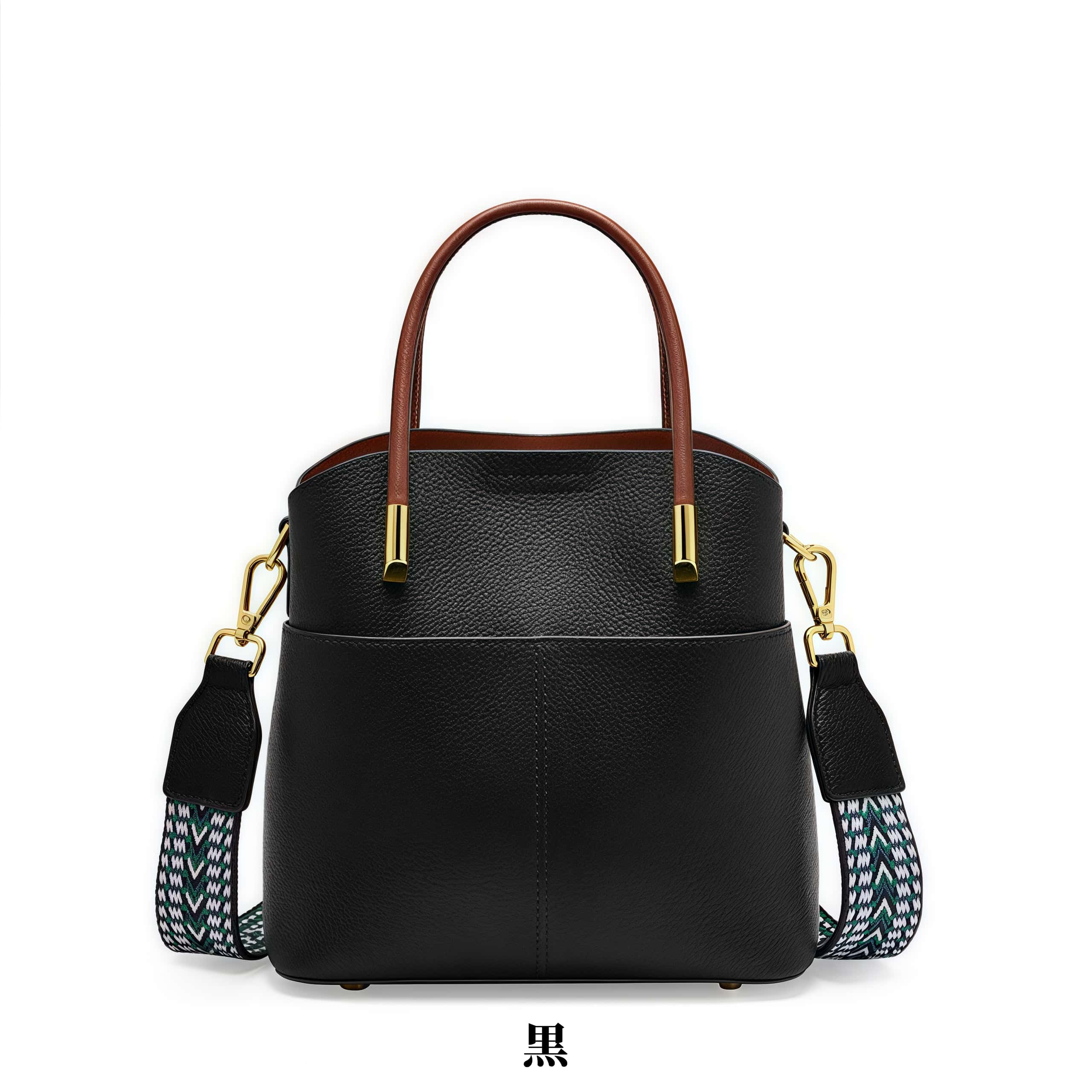 おしゃれで素敵！黒|カーキ|カラメル|3色|牛革ハンドバッグ｜牛革斜め掛けバッグ｜牛革ショルダ一バッグ