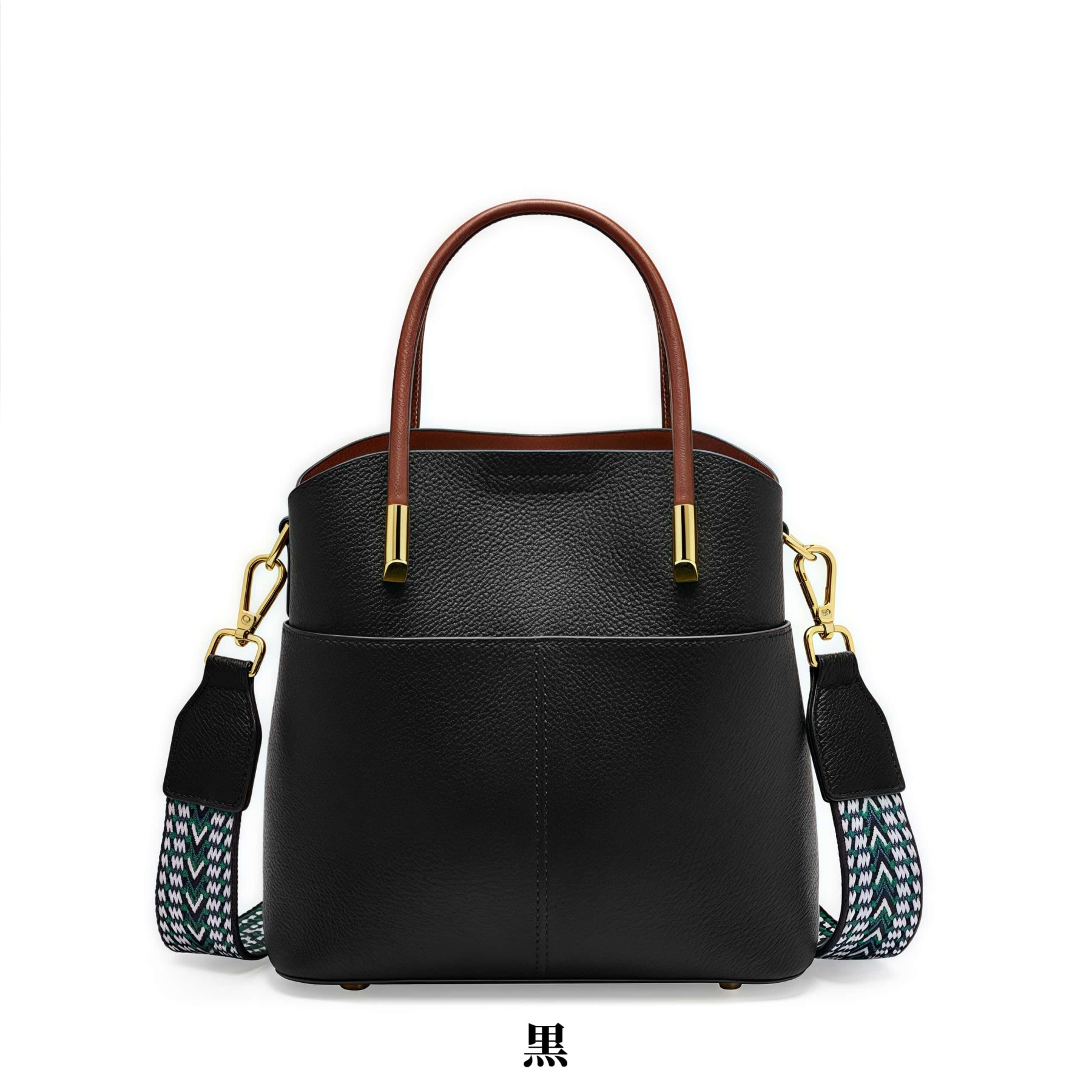 おしゃれで素敵！黒|カーキ|カラメル|3色|牛革ハンドバッグ｜牛革斜め掛けバッグ｜牛革ショルダ一バッグ