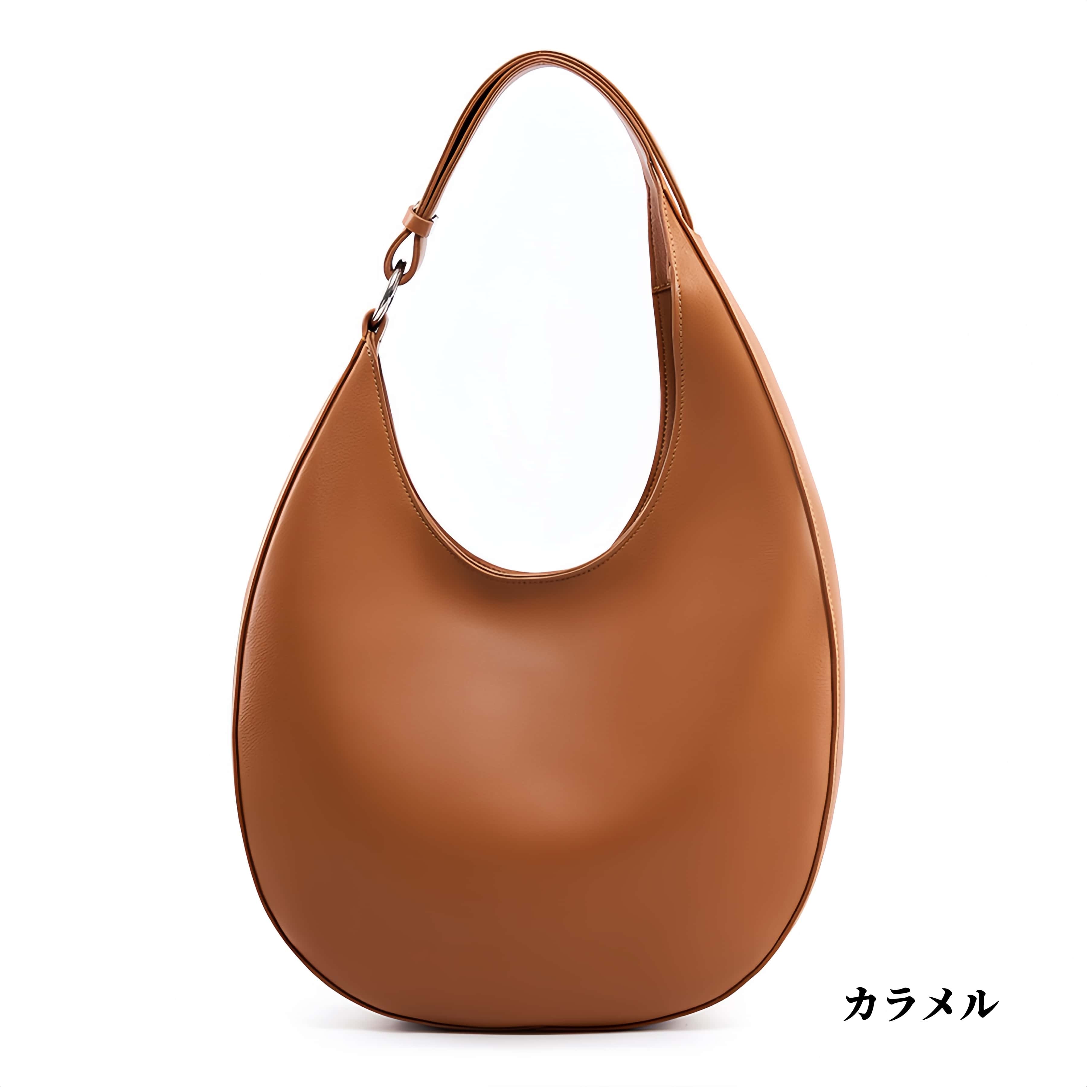 おしゃれで素敵！•カラメル|黒|茶|3色•天然牛革ショルダーバッグ•牛革トートバッグ