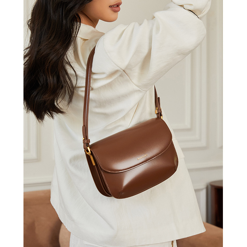シンプルで素敵！|7色|牛革ハンドバッグ|牛革斜ショルダーバッグ|