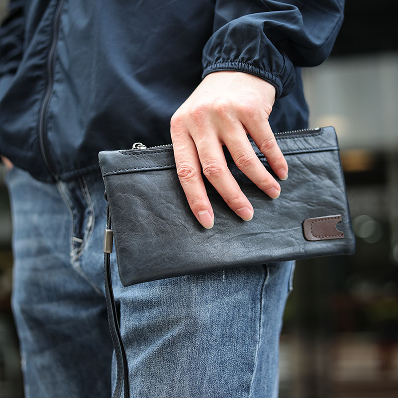 植物タンニン鞣しの天然牛革の長財布CB1019565HD