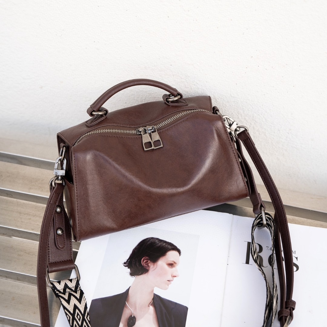 ▪黒|茶▪3WAY▪天然牛革ハンドバッグ▪牛革ショルダーバッグ
