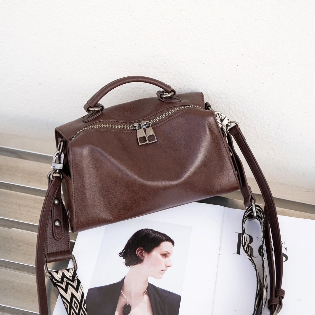 ▪黒|茶▪3WAY▪天然牛革ハンドバッグ▪牛革ショルダーバッグ