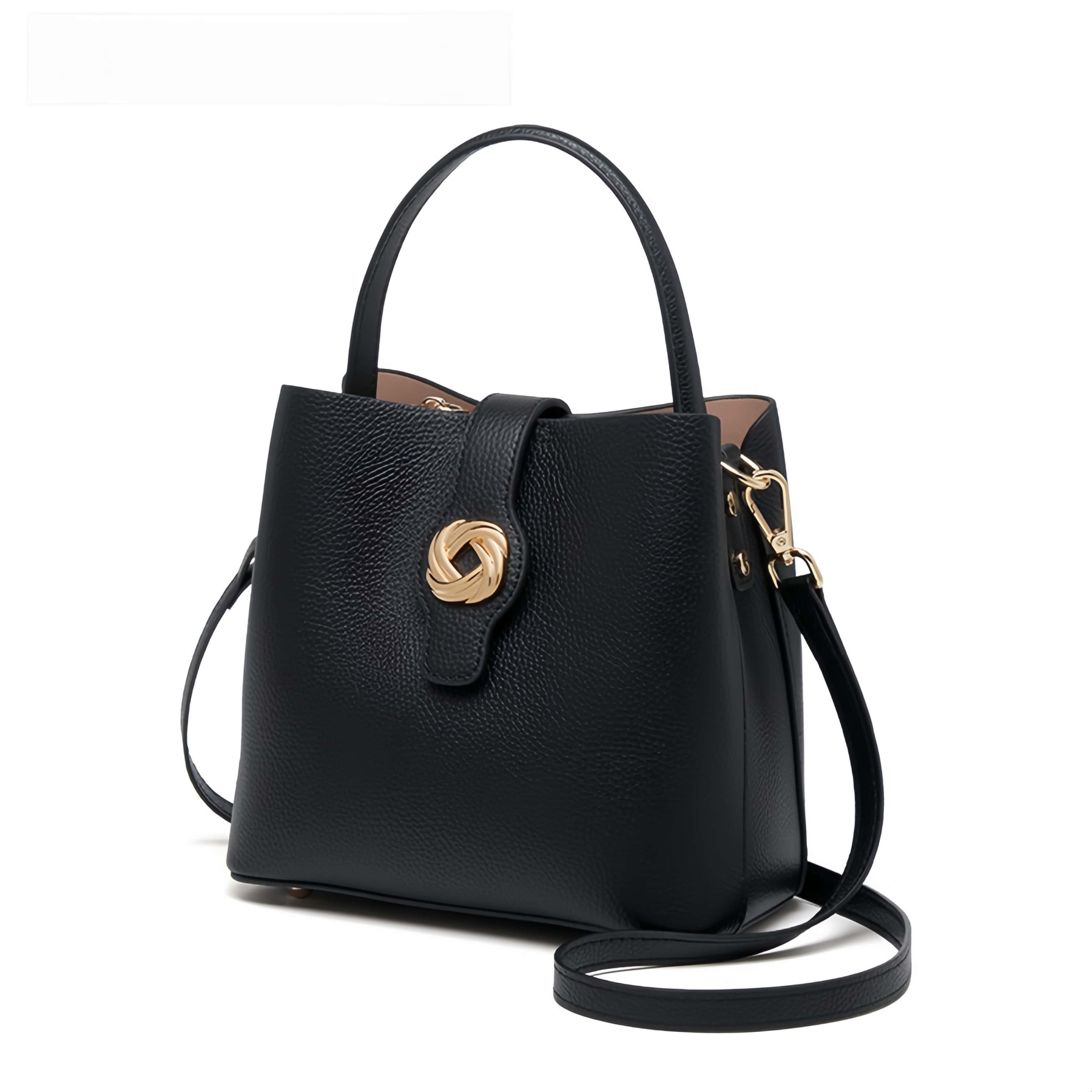 高級感 ！•黒|カーキ|ベージュ|•3色•天然牛革ハンドバッグ•牛革ショルダーバッグ