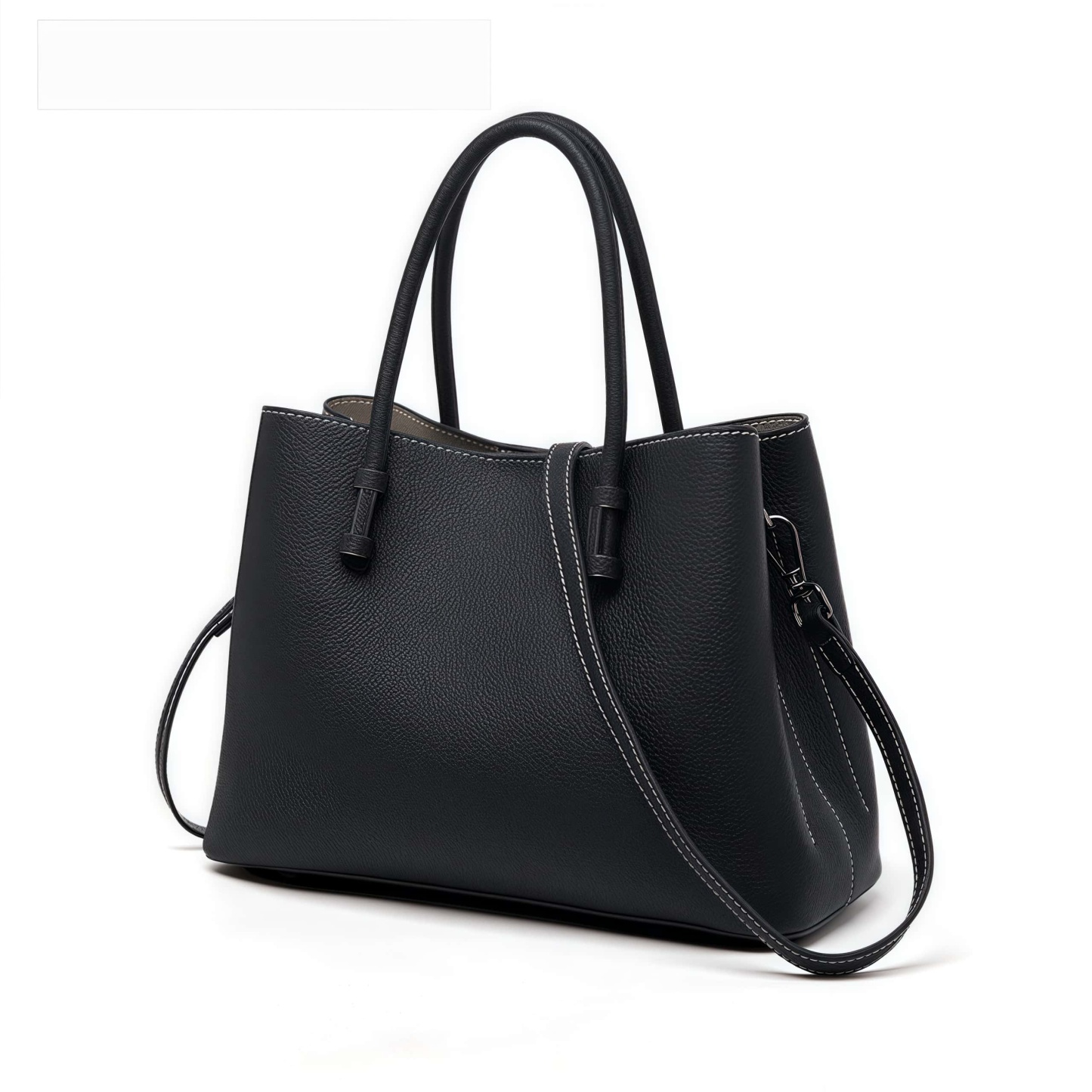 洗練感 ！•茶|黒|カーキ|濃い緑|4色•天然牛革ハンドバッグ•牛革ショルダーバッグ