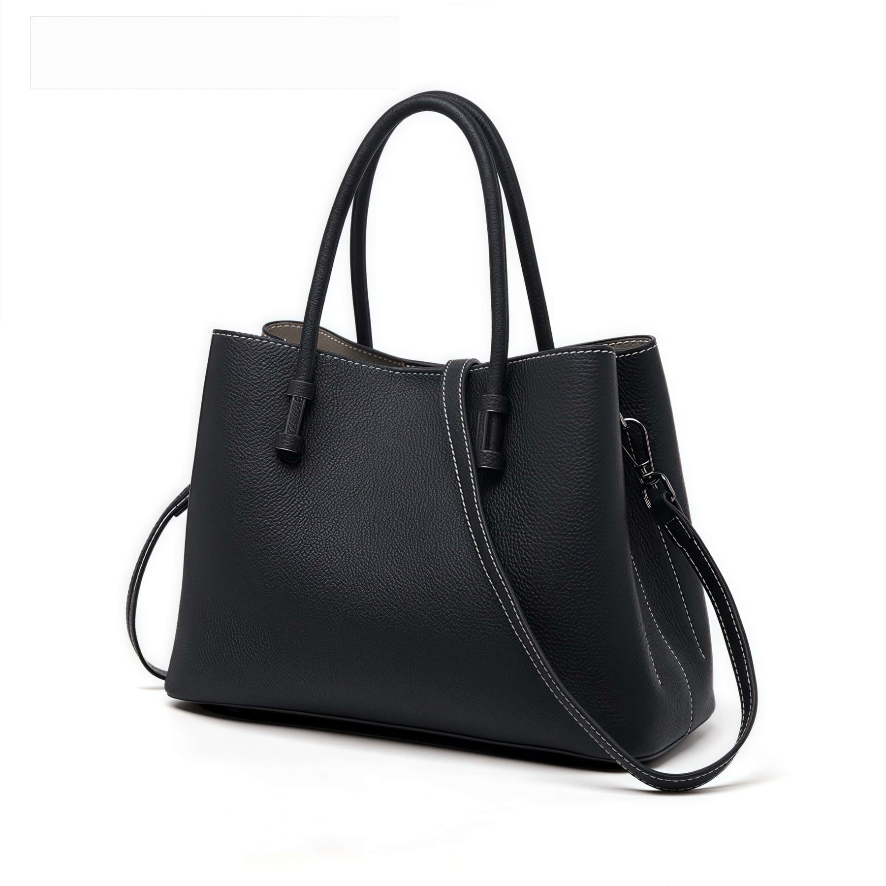 洗練感 ！•茶|黒|カーキ|濃い緑|4色•天然牛革ハンドバッグ•牛革ショルダーバッグ