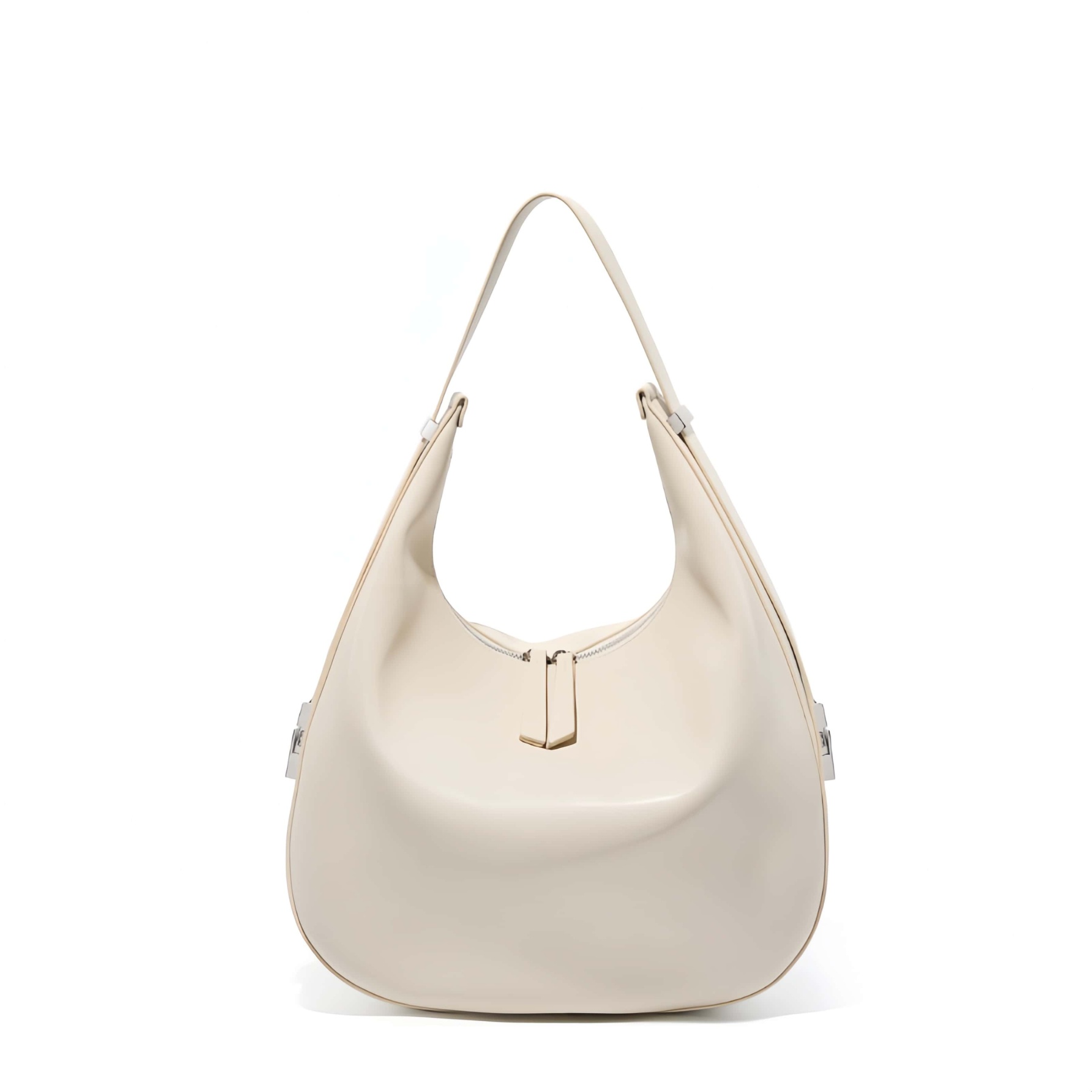 高級感たっぷり！•乳白|黒|2色•天然牛革トートバッグ •牛革シングルショルダーバッグ