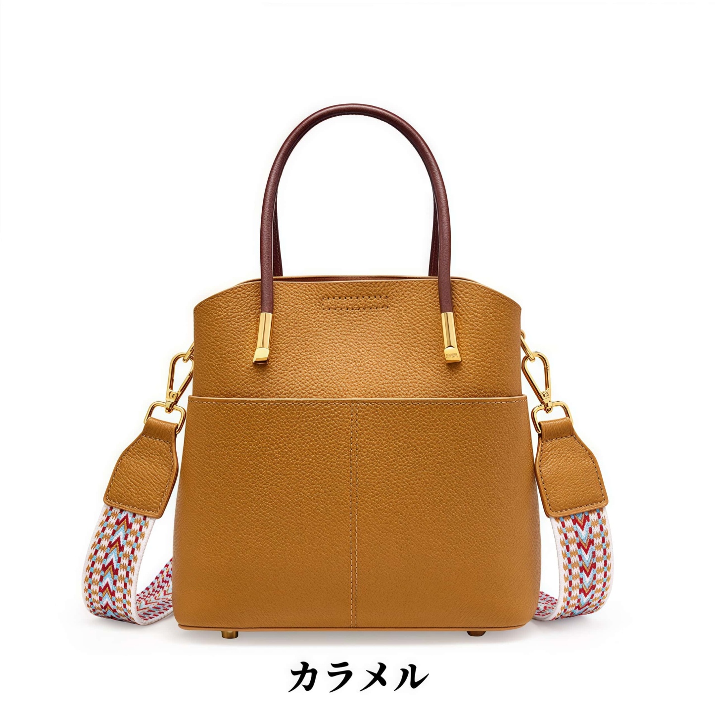 おしゃれで素敵！黒|カーキ|カラメル|3色|牛革ハンドバッグ｜牛革斜め掛けバッグ｜牛革ショルダ一バッグ