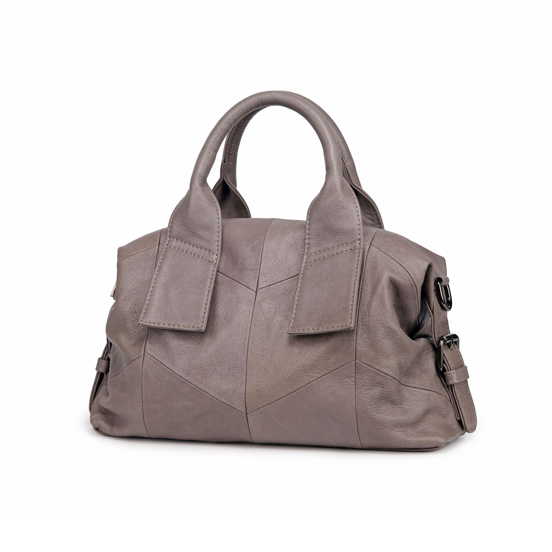 快適さ ！|3WAY•ベージュ|黒|青|赤|4色•植物鞣し牛革ハンドバッグ•大容量