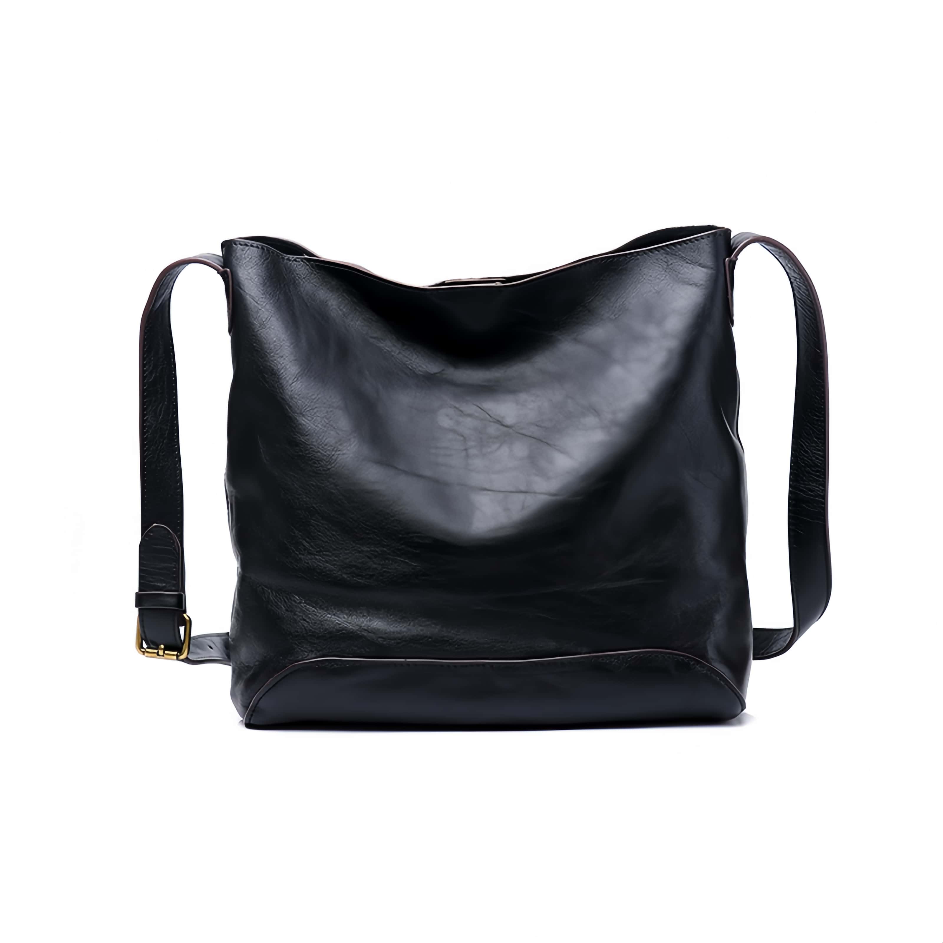 粋なデザイン ！❈茶|黒|2色|牛革ショルダーバッグ❈牛革肩掛けバッグ