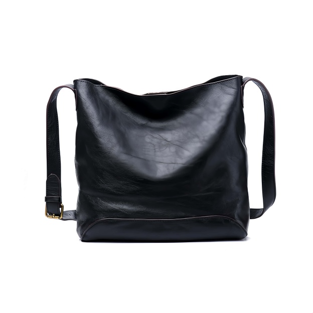 粋なデザイン ！❈茶|黒|2色|牛革ショルダーバッグ❈牛革肩掛けバッグ