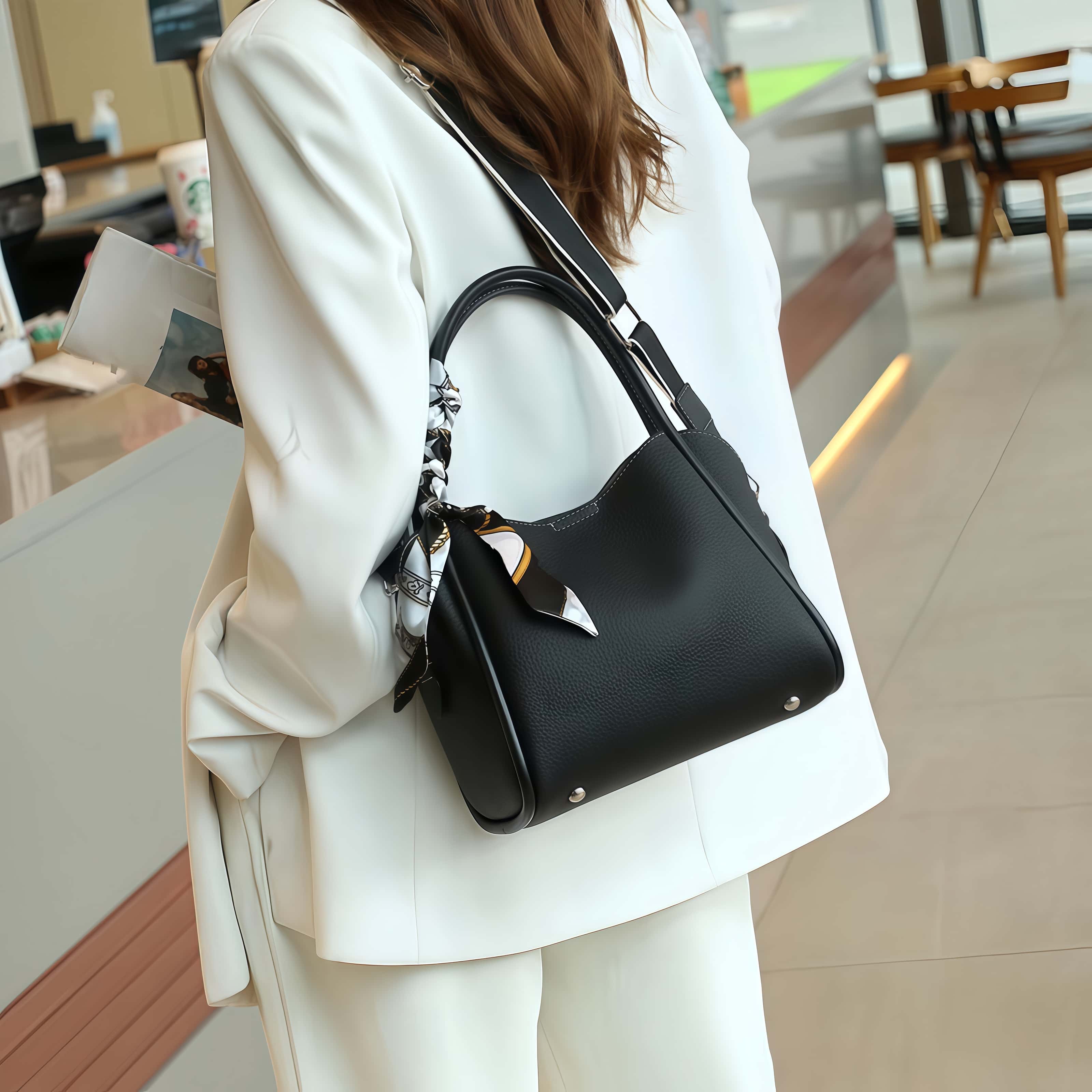 •優雅な感じ !•上質な天然牛革斜ショルダーバッグ•ハンドバッグ