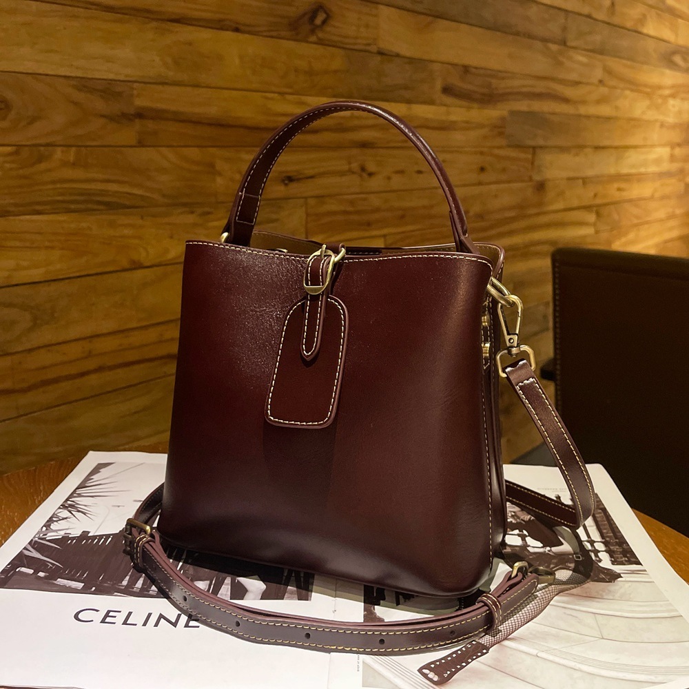 レディースレザーバッグ|牛革ハンドバッグ|3WAY|7色|牛革ショルダーバッグ