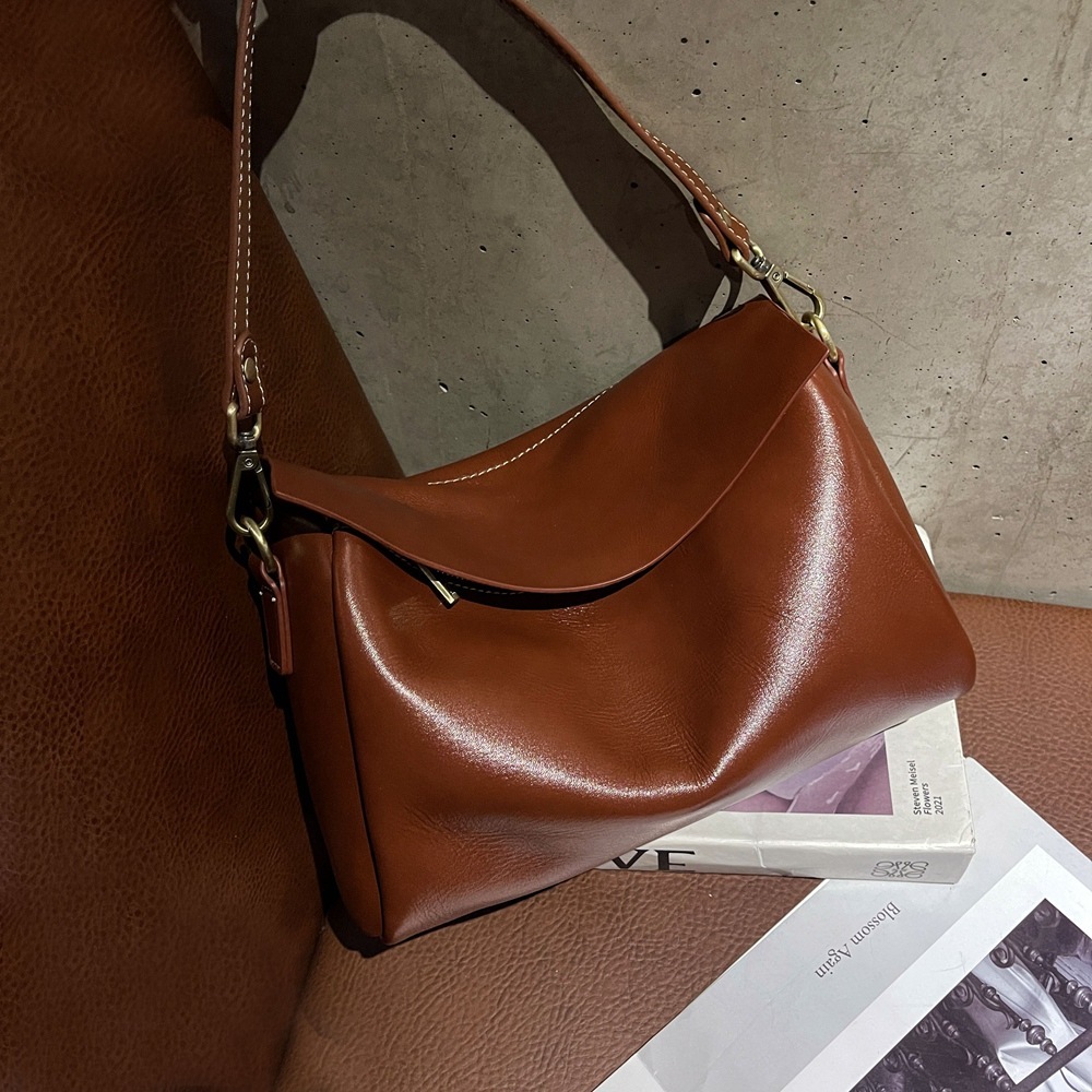 3WAY|6色|植物タンニン鞣しの天然牛革女性用斜めがけバッグ|牛革トートバッグ|2本の肩ベルトを付属