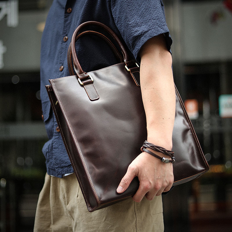 3WAYオイルワックス牛革のショルダーバッグ-ST309800BD