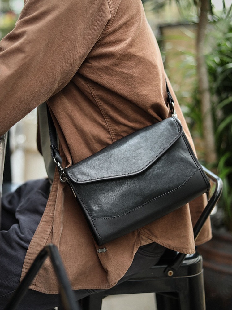 植物タンニン鞣しの天然牛革ショルダーバッグ/ハンドバッグXK3018111HD