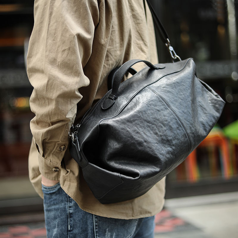 牛革ショルダーバッグ、本革ボストンバッグ-YD5098280