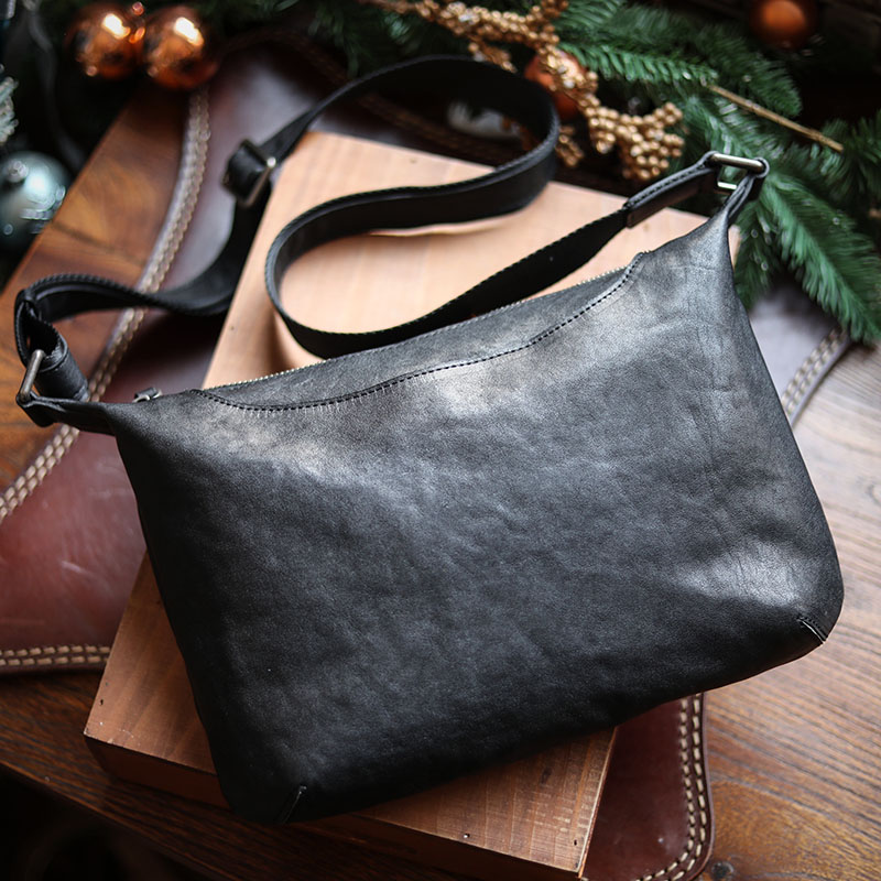 植物タンニン鞣しの天然牛革ショルダーバッグ、 ショルダ一XK3065002HD-THEVISU