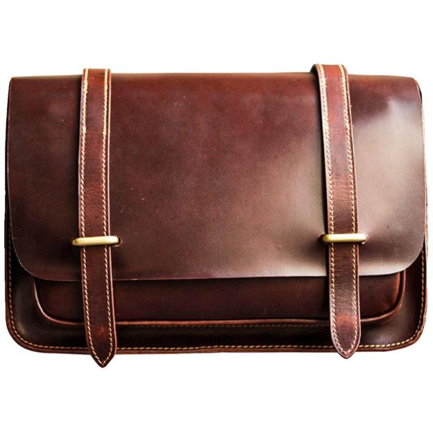オイルワックス牛革のレトロショルダーバッグ-XK308900HD