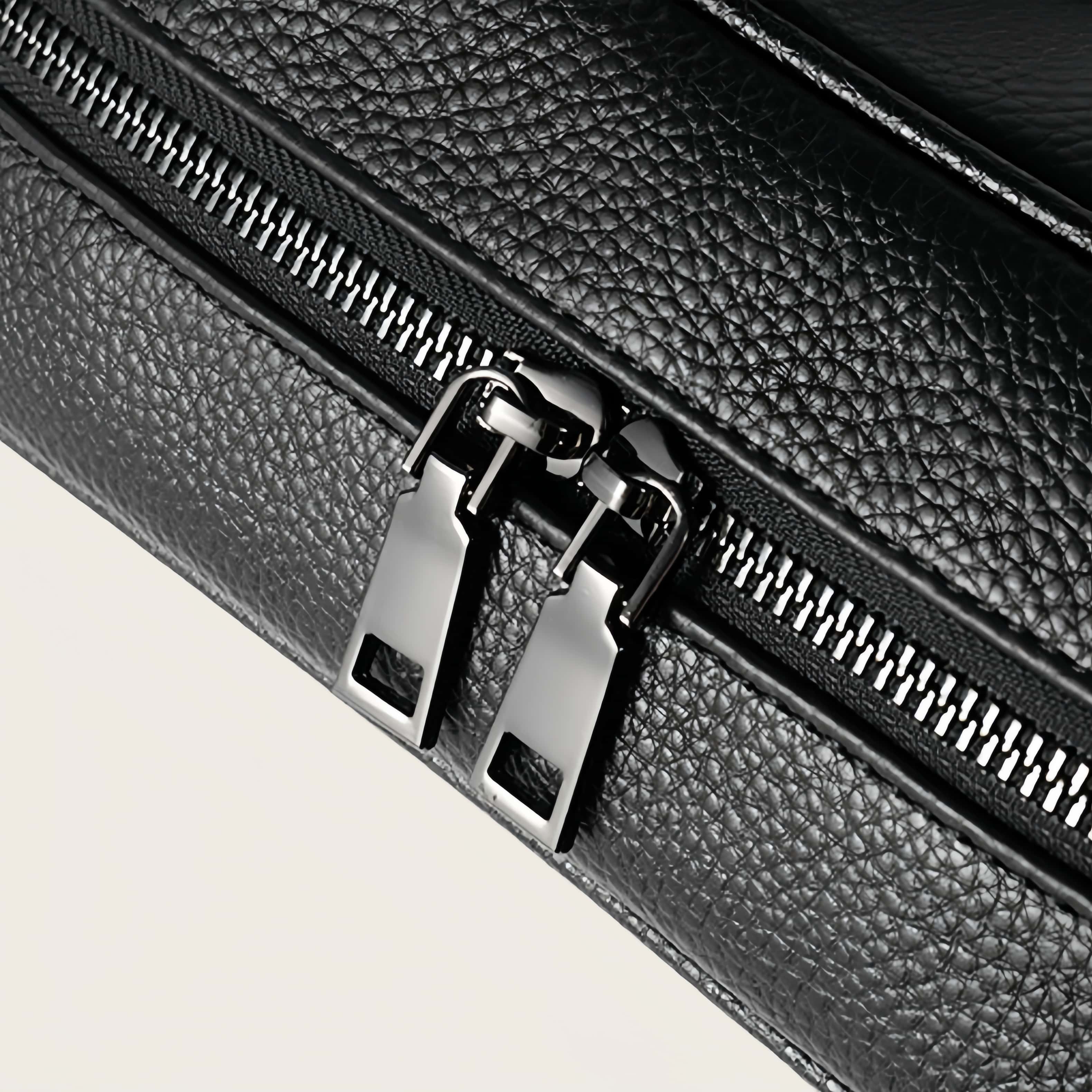 天然牛革製 ビジネス通勤向け ダブルストラップリュック