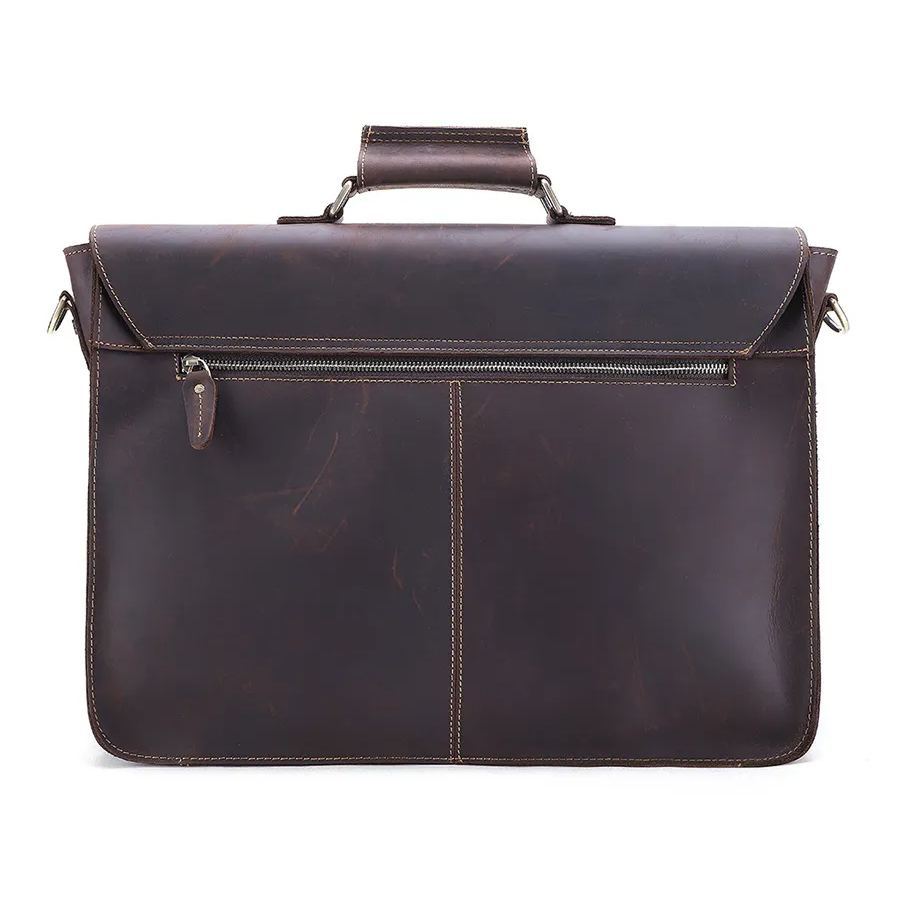 17インチ牛革の男性のブリーフケース