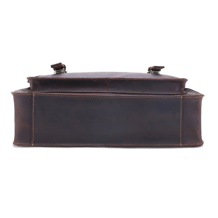 17インチ牛革の男性のブリーフケース