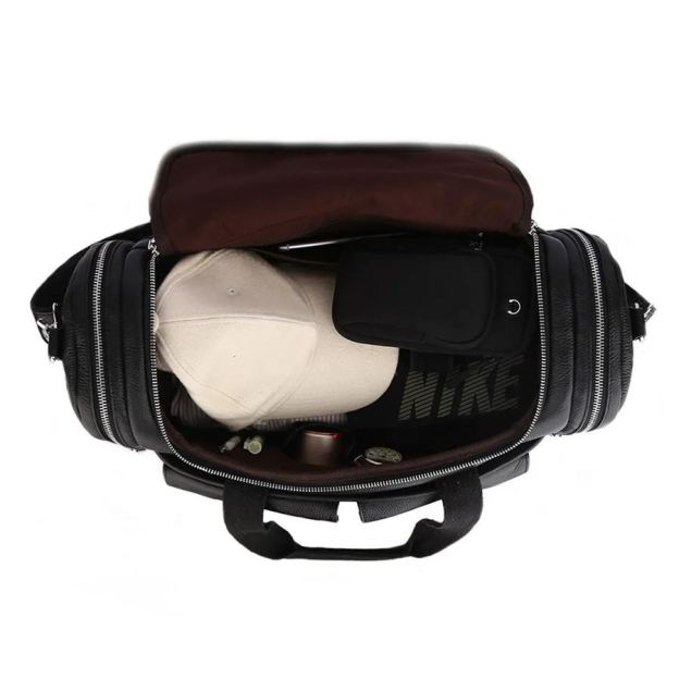 欧美レトロ本革荷物バッグジムバッグ