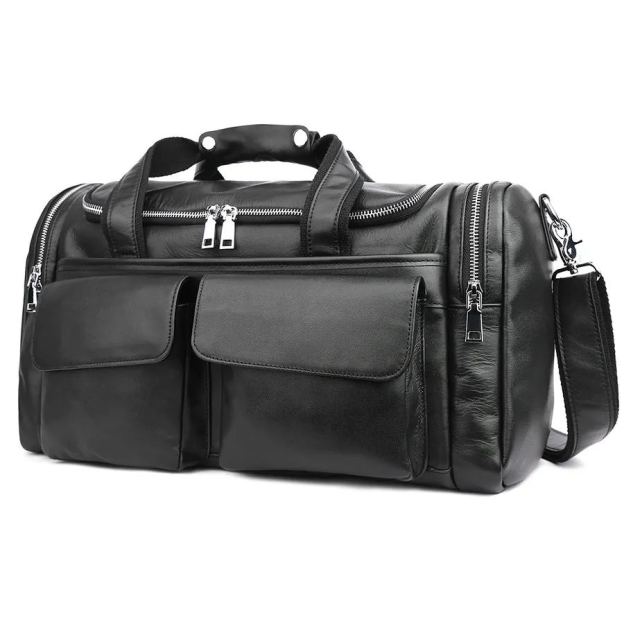 欧美レトロ本革荷物バッグジムバッグ