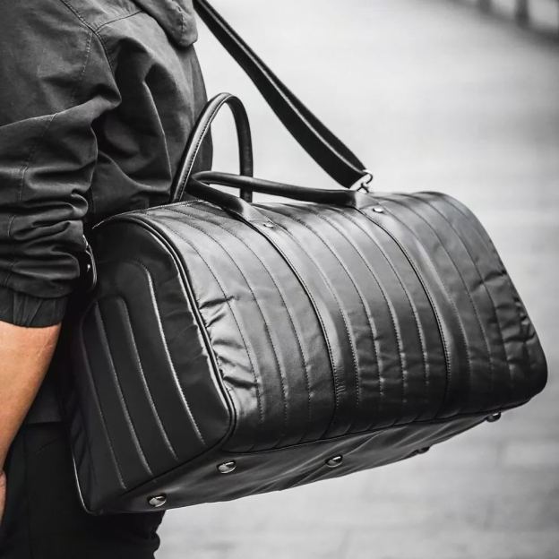 本革ショートトラベルバッグ