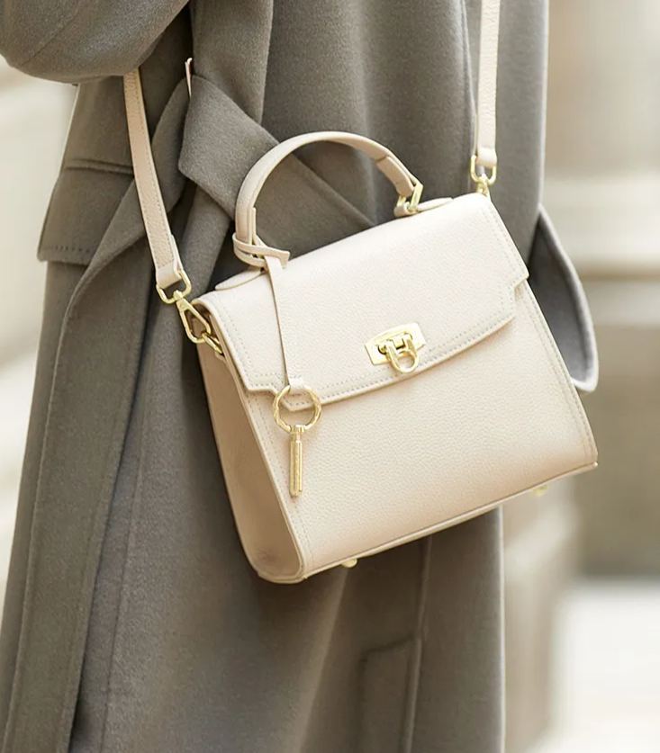 牛革ハンドバッグ