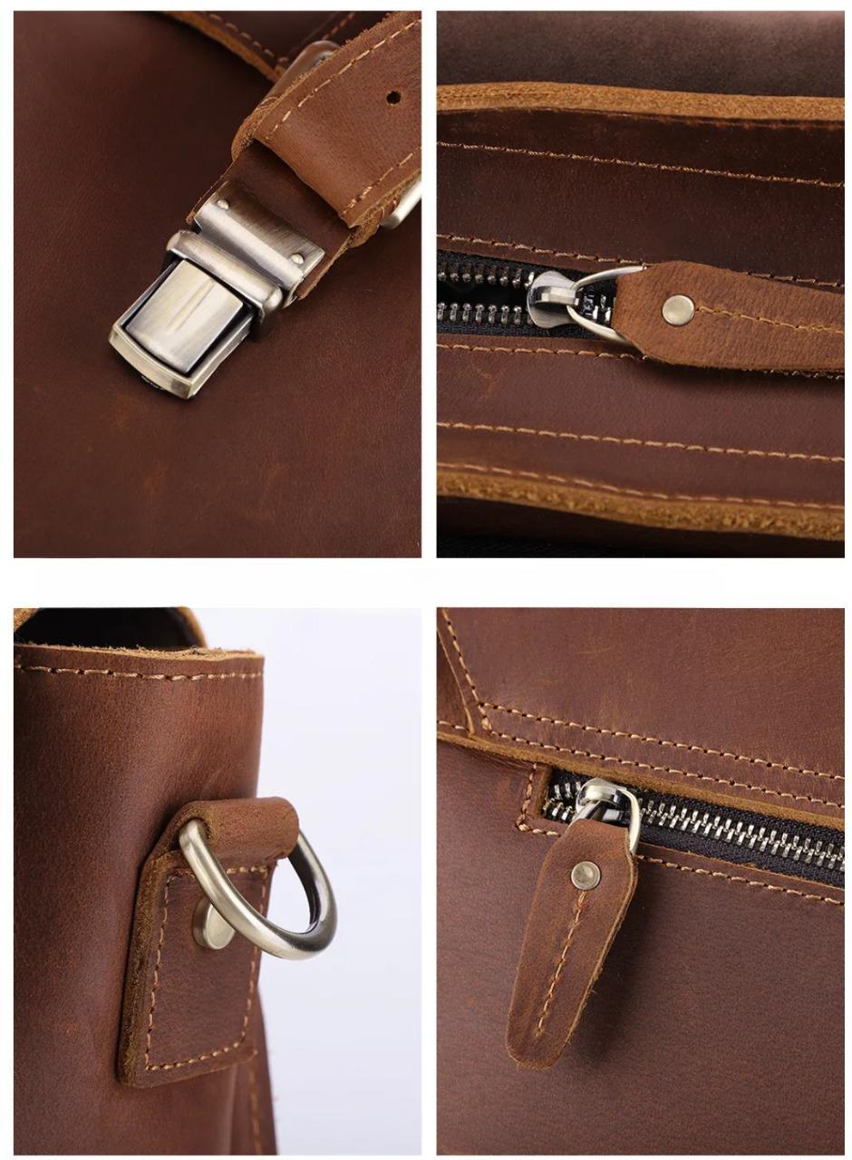 17インチ牛革の男性のブリーフケース