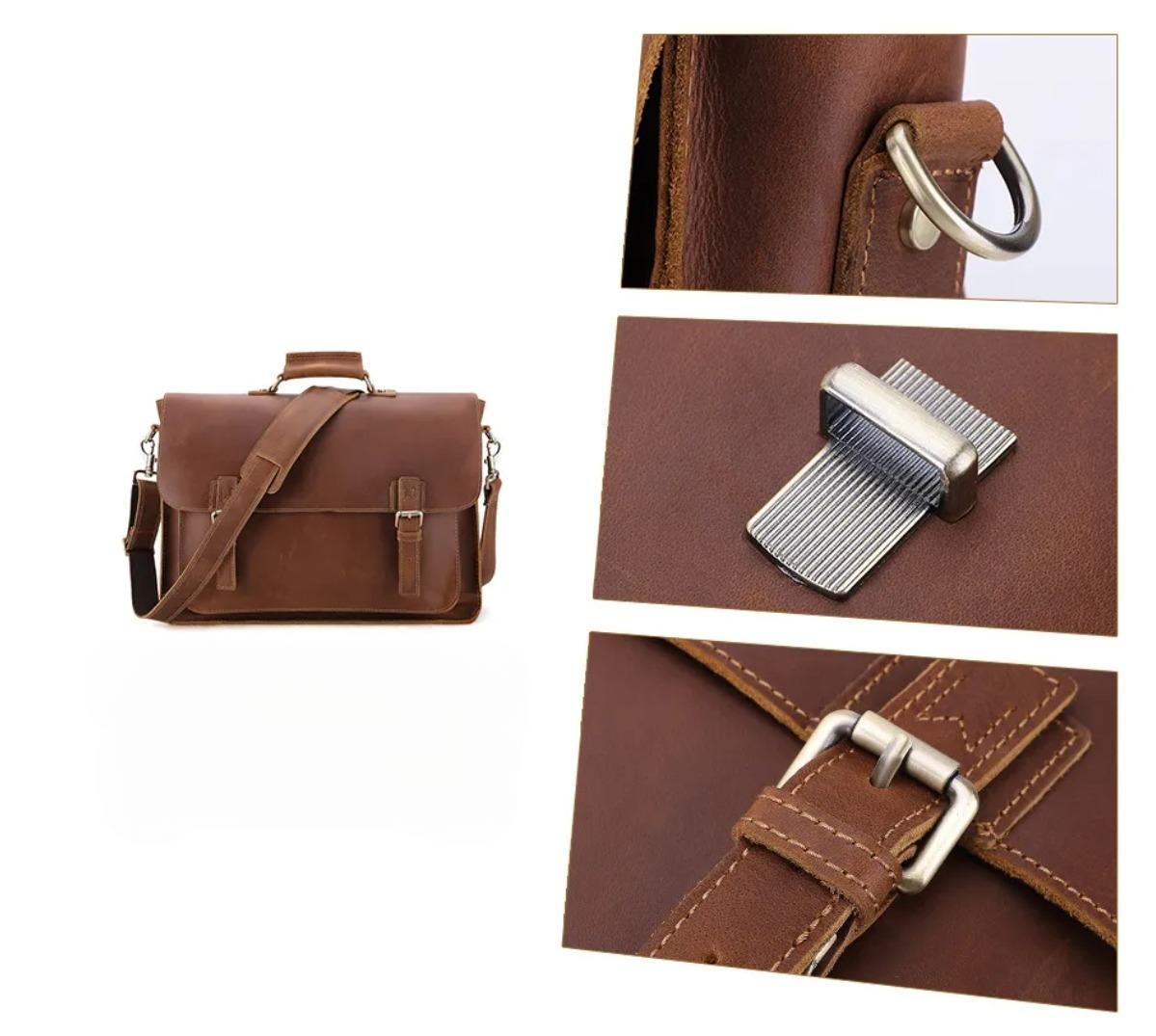 17インチ牛革の男性のブリーフケース