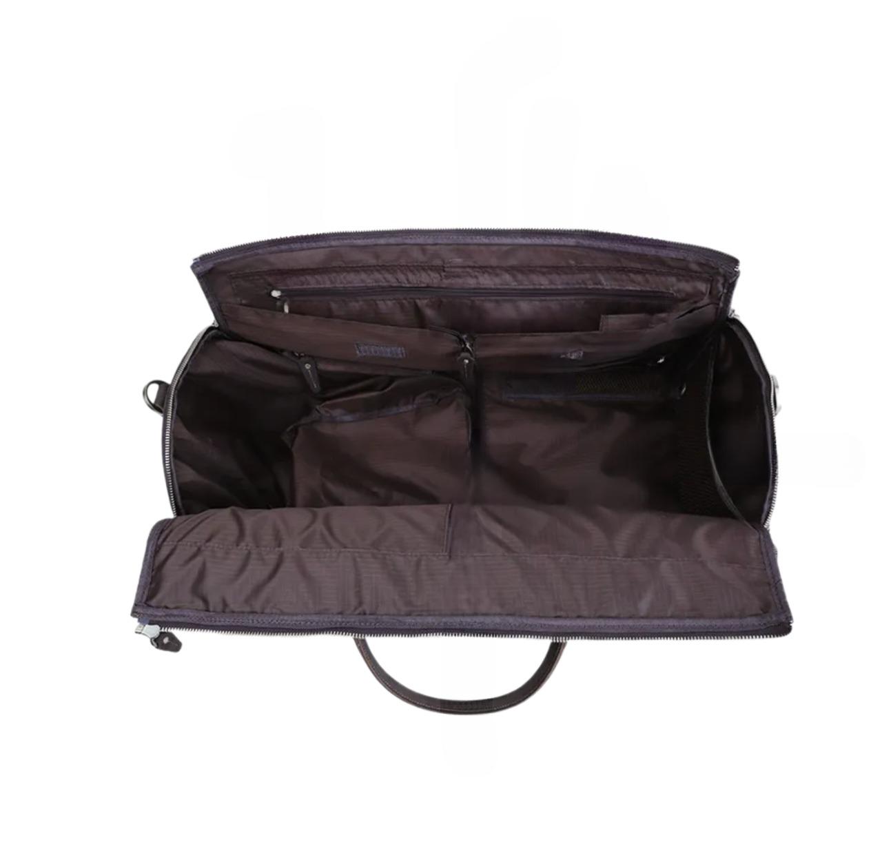 旅行包干湿分离可折叠真皮行李包带独立鞋仓旅行袋疯马皮行李袋