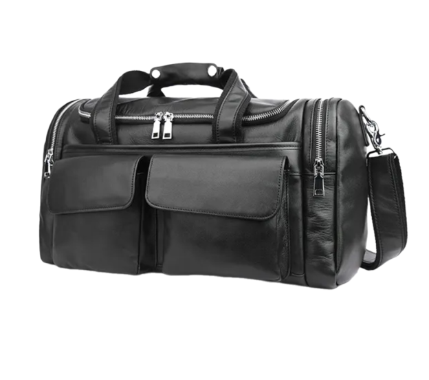 欧美レトロ本革荷物バッグジムバッグ