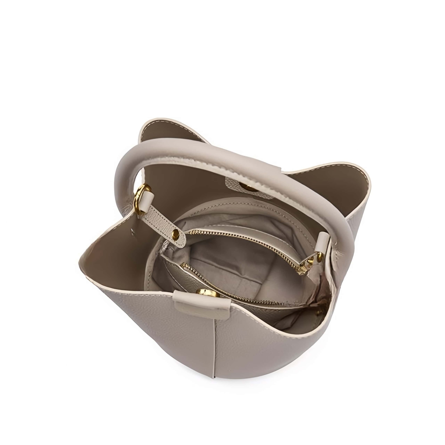 子袋付きの多機能牛革バッグ|本革ハンドバッグ｜斜め掛けバッグ｜2本のショルダーストラップが付属して