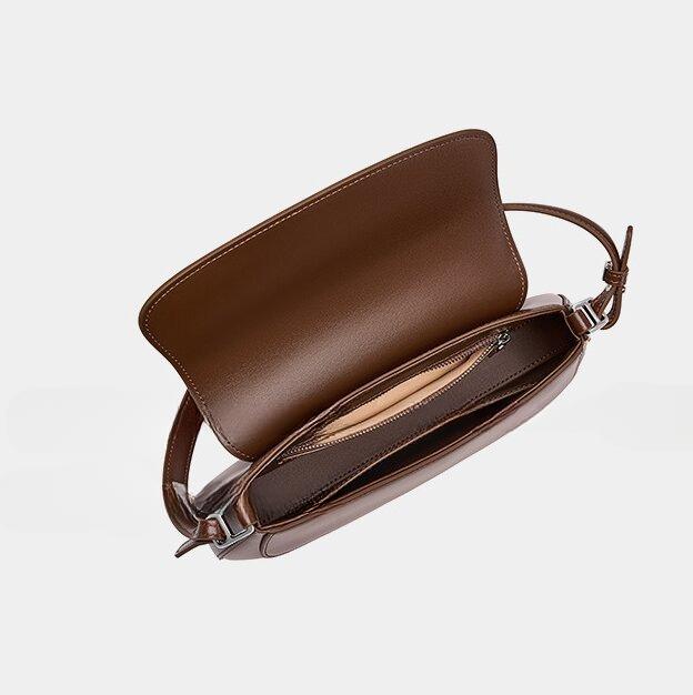 レザーエブニングバッグ|牛革ショルダーバッグ|斜め掛けバッグ